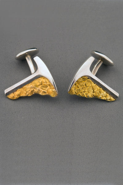 Stylized Rock Hammer Cufflinks