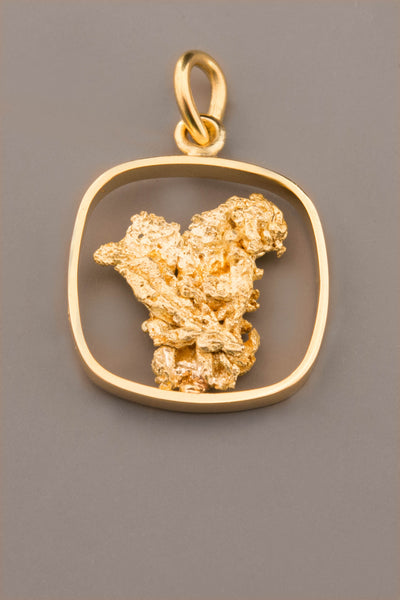 Crystalline Gold Pendant
