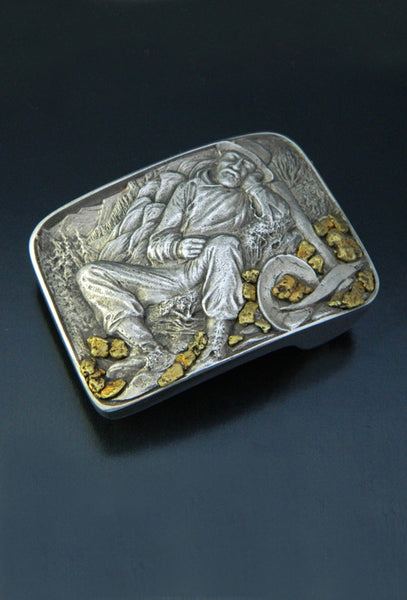 ‘Exhausted Stampeder’ Miner Belt Buckle