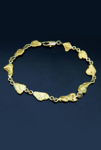 Natural Gold Nugget Bracelet