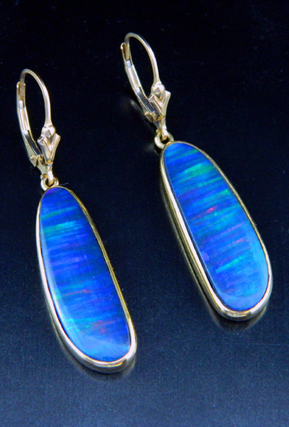 Opal & Gold Earrings