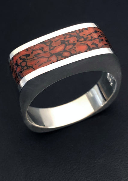 Dinosaur Bone Ring in Sterling Silver