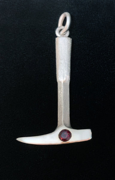 Rock Hammer Pendant with Anthill Garnet