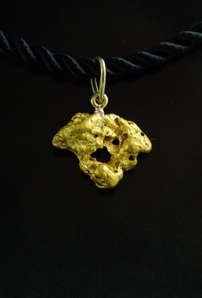 Natural Gold Nugget Pendant