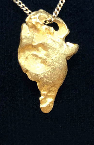 Natural Gold Nugget Pendant