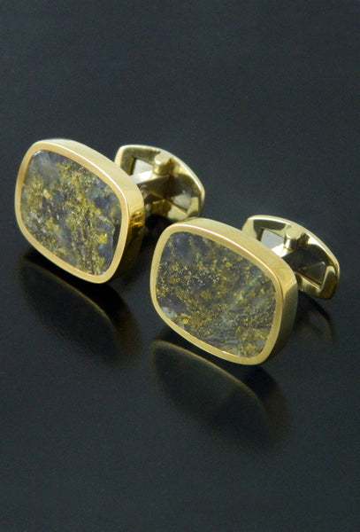 Red Lake Gold Quartz Cufflinks