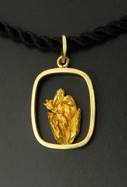 Crystalline Gold Pendant