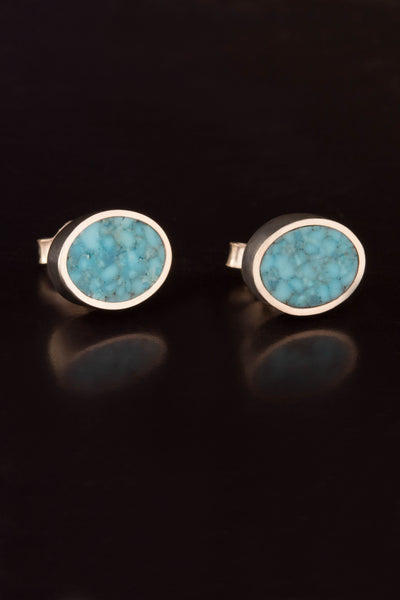 Turquoise and Sterling Silver Earrings