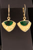 Maw Sit Sit and Gold Nugget Drop Earrings