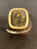 Gold Quartz Ring with 18kt Yellow Gold & Sterling Silver Ring