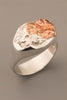 Copper and Silver Nugget Ring