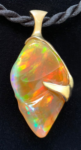 "The Flame" Ethiopian Opal Pendant