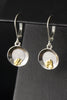 Natural Gold Nugget Gold Pan Earrings