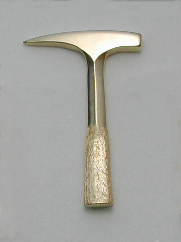 Gold Rockhammer Lapel Pin