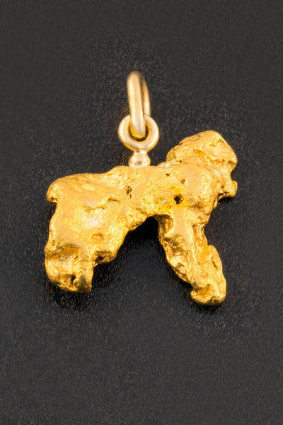 'Gorilla' Natural Gold Nugget Pendant