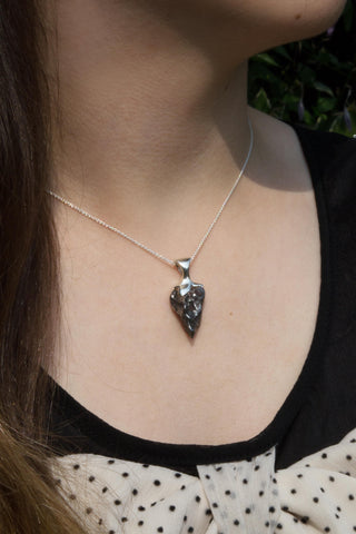 Sikhote-Alin Meteorite Pendant in Sterling Silver