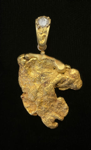 Amazing Natural Gold Nugget Pendant
