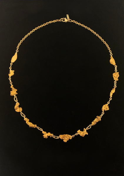 Natural Gold Nugget Necklace