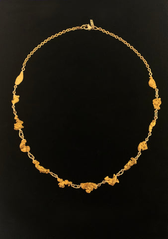 Natural Gold Nugget Necklace