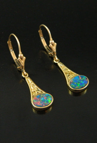 Opal Raindrop Earrings