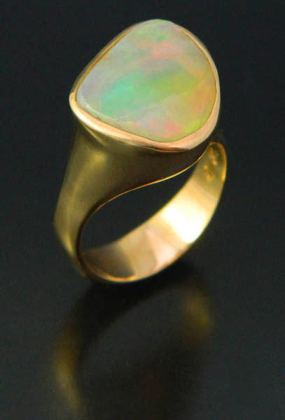 Opal in Gold Ring