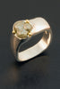 Natural Sage Green Diamond Crystal Ring