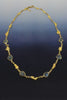 Montana Sapphire and Natural Gold Nugget Necklace