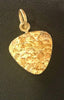 Natural Gold Nugget Triangle Pendant
