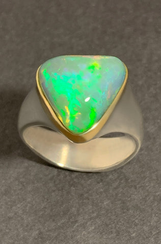 Stunning Ethiopian Opal Ring